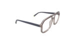 GOGGLESGURU TRANSLUCENT DARK BROWN ACETATE SQUARE WOMEN EYEGLASSES 3