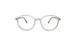 GOGGLESGURU TRANSLUCENT GRAY ACETATE ROUND MEN EYEGLASSES 1