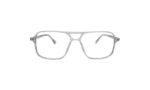 GOGGLESGURU TRANSLUCENT GRAY ACETATE SQUARE MEN EYEGLASSES 1