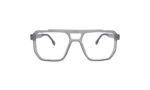 GOGGLESGURU TRANSLUCENT GRAY ACETATE SQUARE MEN EYEGLASSES 1