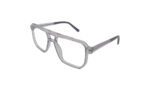 GOGGLESGURU TRANSLUCENT GRAY ACETATE SQUARE MEN EYEGLASSES 2