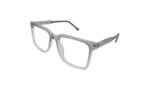 GOGGLESGURU TRANSLUCENT GRAY ACETATE SQUARE MEN EYEGLASSES 2