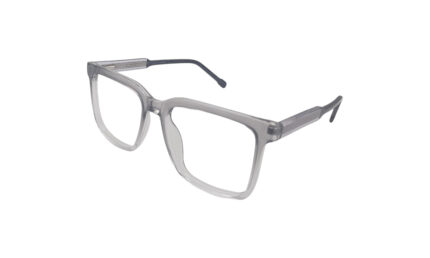 GOGGLESGURU TRANSLUCENT GRAY ACETATE SQUARE WOMEN EYEGLASSES 2