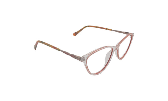 GOGGLESGURU TRANSLUCENT ORANGE ACETATE CAT EYE WOMEN EYEGLASSES 3