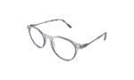 GOGGLESGURU TRANSLUCENT PURPLE ACETATE ROUND MEN EYEGLASSES 2