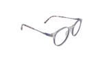 GOGGLESGURU TRANSLUCENT PURPLE ACETATE ROUND MEN EYEGLASSES 3