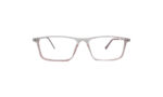 GOGGLESGURU TRANSLUCENT RED ACETATE RECTANGLE MEN EYEGLASSES 1