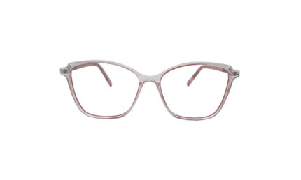 GOGGLESGURU TRANSLUCENT RED ACETATE SQUARE MEN EYEGLASSES 1