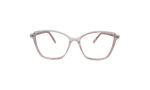 GOGGLESGURU TRANSLUCENT RED ACETATE SQUARE WOMEN EYEGLASSES 1