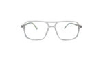 GOGGLESGURU TRANSLUCENT TURQUOISE ACETATE SQUARE MEN EYEGLASSES 1