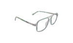 GOGGLESGURU TRANSLUCENT TURQUOISE ACETATE SQUARE WOMEN EYEGLASSES 3