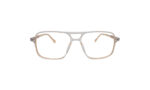 GOGGLESGURU TRANSLUCENT YELLOW ACETATE SQUARE MEN EYEGLASSES 1