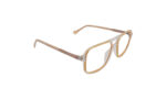 GOGGLESGURU TRANSLUCENT YELLOW ACETATE SQUARE MEN EYEGLASSES 3