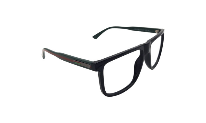 GUCCI BLACK ACETATE SQUARE MEN EYEGLASSES 3