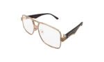 GUCCI GOLDEN METAL GEOMETRIC MEN EYEGLASSES 2