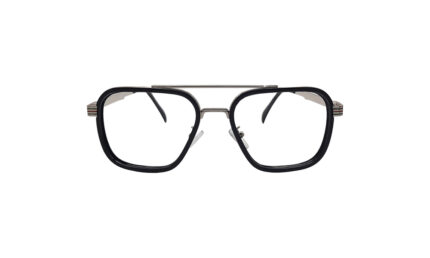 GUCCI SILVER METAL SQUARE MEN EYEGLASSES 1