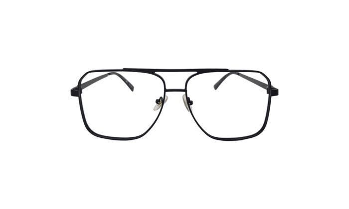 LACOSTE BLACK METAL SQUARE MEN EYEGLASSES 1