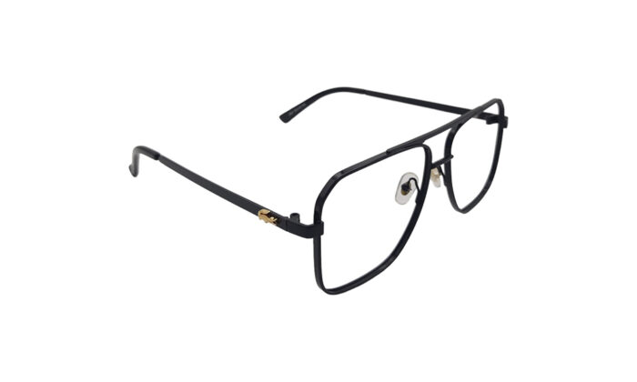 LACOSTE BLACK METAL SQUARE MEN EYEGLASSES 3