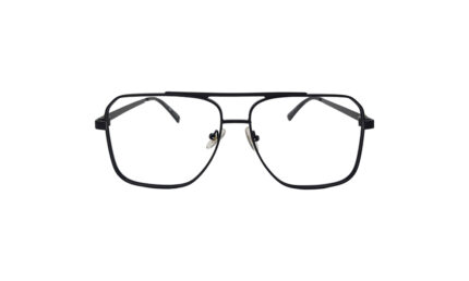 LACOSTE BLACK METAL SQUARE WOMEN EYEGLASSES 1