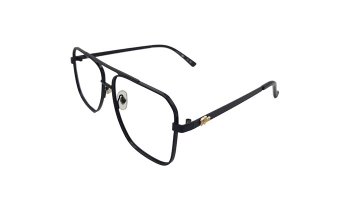 LACOSTE BLACK METAL SQUARE WOMEN EYEGLASSES 2