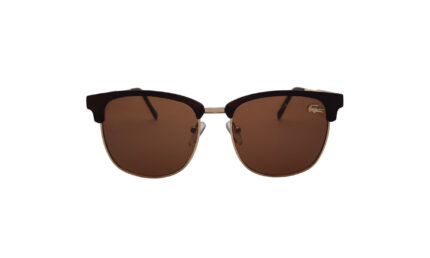 LACOSTE BROWN METAL ROUND MEN SUNGLASSES 1