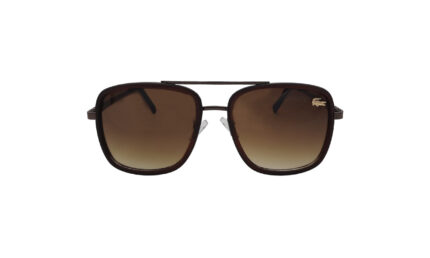 LACOSTE BROWN METAL SQUARE MEN SUNGLASSES 1