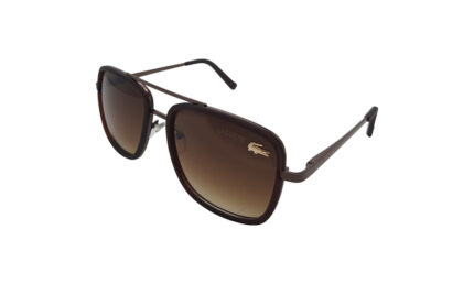 LACOSTE BROWN METAL SQUARE MEN SUNGLASSES 2