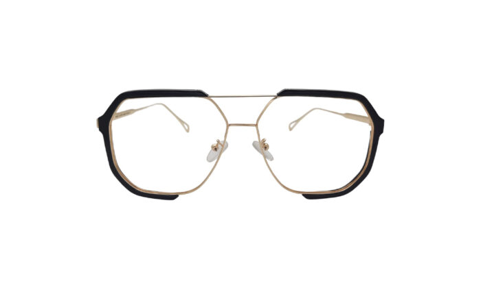 MARC JACOBS GOLDEN METAL GEOMETRIC MEN EYEGLASSES 1