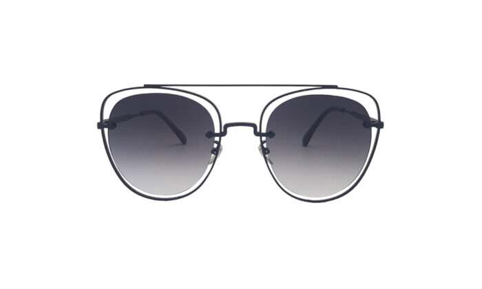 MIU MIU BLACK METAL ROUND WOMEN SUNGLASSEs 1