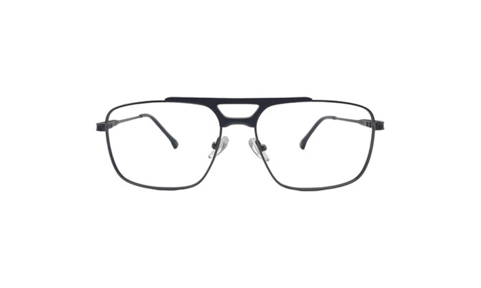 PORSCHE BLACK METAL SQUARE WOMEN EYEGLASSES 1