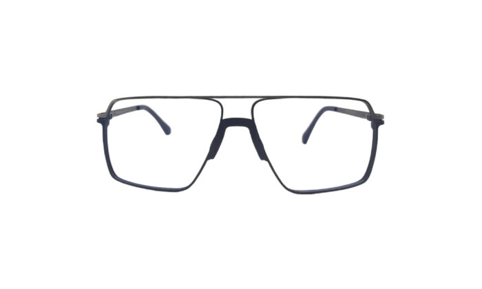 PORSCHE BLACK METAL SQUARE MEN EYEGLASSES 1