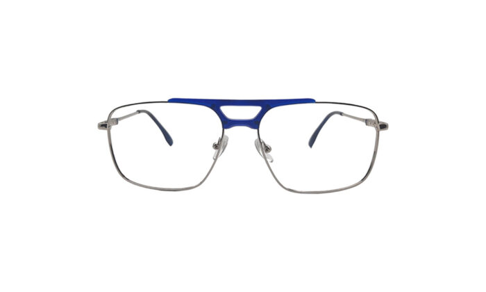 PORSCHE BLUE METAL SQUARE MEN EYEGLASSES 1