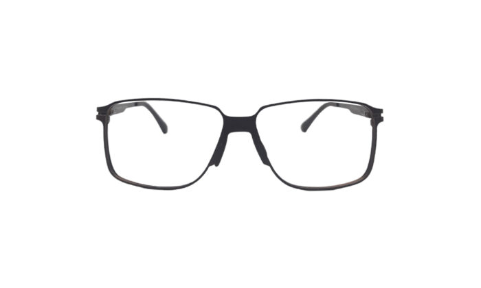 PORSCHE BROWN METAL RECTANGLE MEN EYEGLASSES 1