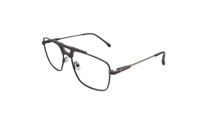 PORSCHE BROWN METAL SQUARE MEN EYEGLASSES 2