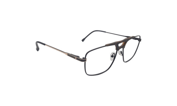 PORSCHE BROWN METAL SQUARE MEN EYEGLASSES 3