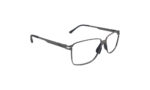 PORSCHE GRAY METAL RECTANGLE MEN EYEGLASSES 3