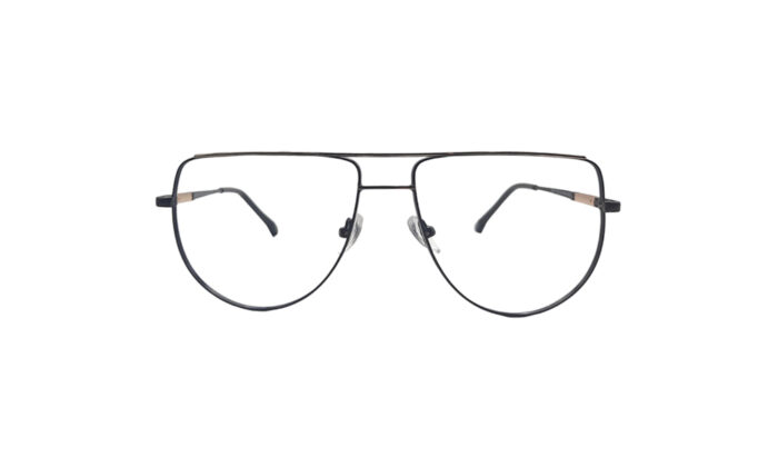 PRADA BLACK METAL ROUND MEN EYEGLASSES 1