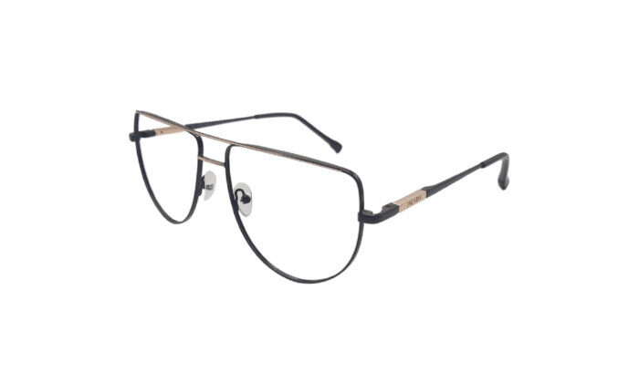 PRADA BLACK METAL ROUND MEN EYEGLASSES 2