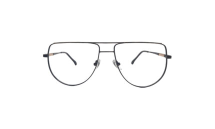 PRADA BLACK METAL ROUND WOMEN EYEGLASSES 1