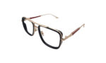 PRADA GOLDEN METAL SQUARE WOMEN EYEGLASSES 2