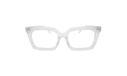 PRADA MATTE TRANSLUCENT ACETATE RECTANGLE MEN EYEGLASSES 1