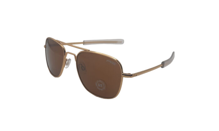 RANDOLPH GOLDEN METAL AVIATOR MEN SUNGLASSES 2