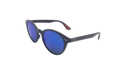 RAYBAN BLACK ACETATE ROUND MEN SUNGLASSES 2