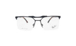 RAYBAN BLACK METAL RECTANGLE MEN EYEGLASSES 1