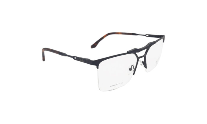 RAYBAN BLACK METAL RECTANGLE MEN EYEGLASSES 3