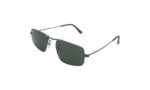 RAYBAN BLACK METAL RECTANGLE MEN SUNGLASSES 2