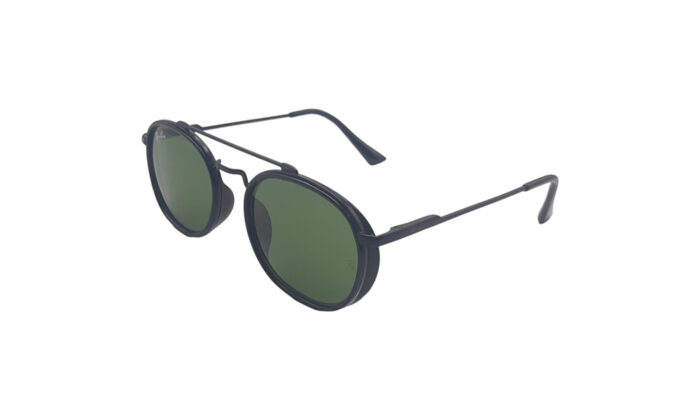 RAYBAN BLACK METAL ROUND MEN SUNGLASSES 2