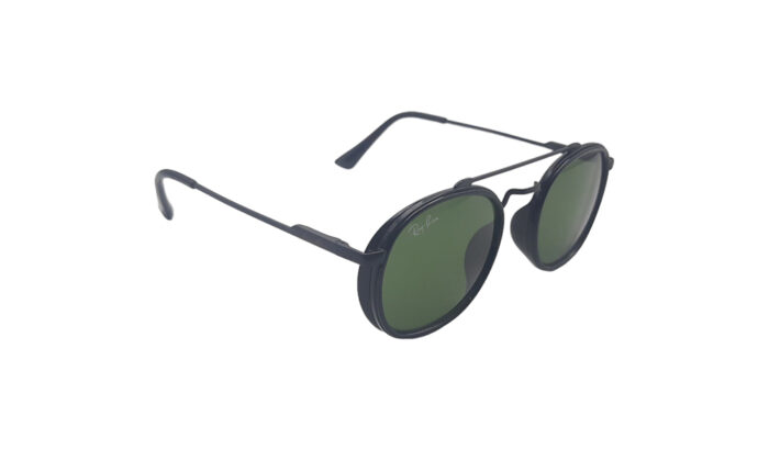 RAYBAN BLACK METAL ROUND MEN SUNGLASSES 3