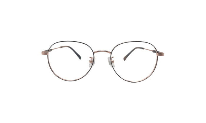 RAYBAN ROSE GOLD METAL ROUND MEN EYEGLASSES 1