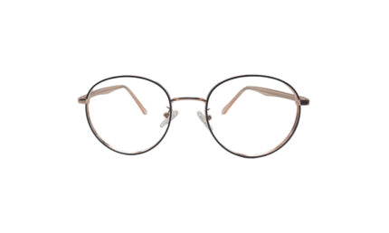 RAYBAN ROSE GOLD METAL ROUND MEN EYEGLASSES 1